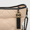 CHANEL Gabrielle Hobo Large Shoulder Crossbody Bag Beige Black 160401715 [P]