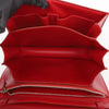 CELINE Klassische Box Kleine Leder Schultertasche Rot mit Silberbeschlägen 160477961 [P]