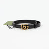 Gucci GG Buckle Leather Belt Black Antique Brass 160478972 [P]
