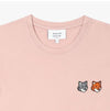 Maison Kitsune Double Fox Head Patch Women's Short Sleeve T-shirt 157225245 [P]