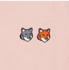 Maison Kitsune Double Fox Head Patch Women's Short Sleeve T-shirt 157225245 [P]