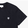 MAISON KITSUNE Graue Fuchs Kopf Patch Herren T-Shirt 155989126 [P]