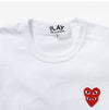 Comme Des Garcons 2 PLAY Red Double Heart Patch Unisex Short Sleeve T-shirt 149504662 [P]