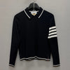Thom Browne Diagonal Armband Viscose Tipping Collar Knit (44) 160700774 [P]