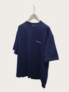Balenciaga Blue BB Lettering Embroidery Logo T-Shirt 160701391 [P]
