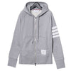 Thom Browne 4 Bar Stripe RWB Tab Loopback Jersey Knit Hooded Zip-Up 142600446 [P]