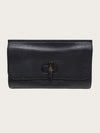 GUCCI Schwarze Leder Bamboo Daily Clutch 160701743 [P]