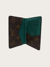 LOUIS VUITTON Borneo Grüne Monogramm Macassar Pocket Organizer 160701787 [P]