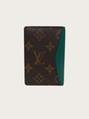 LOUIS VUITTON Borneo Grüne Monogramm Macassar Pocket Organizer 160701787 [P]