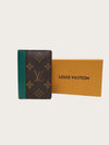 LOUIS VUITTON Borneo Grüne Monogramm Macassar Pocket Organizer 160701787 [P]