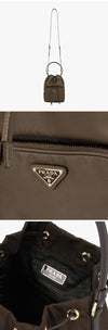 Prada Re-Nylon Logo Duet Bucket Women Pouch 160701950 [P]