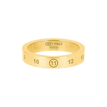 Maison Margiela Engraved Numbering Logo Ring 4mm for Women 160702033 [P]