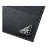 Prada Saffiano Card Holder with Triangle Logo Black 160702552 [P]