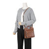 Burberry Topstitch Pocket Leather Mini Tote Bag Brown 158669579 [P]