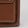 Burberry Topstitch Pocket Leather Mini Tote Bag Brown 158669579 [P]
