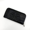 CHROME HEARTS Lederpatch Triple Cross Reißverschluss Geldbörse 160702682 [P]