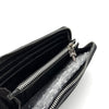 CHROME HEARTS Lederpatch Triple Cross Reißverschluss Geldbörse 160702682 [P]