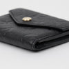 LOUIS VUITTON Monogram Prägung Leder Geldbörse Schwarz 158796167 [P]