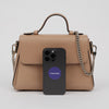 GUCCI Interlocking Leder Top Handle Ketten Schultertasche Rosé Beige 158797476 [P]