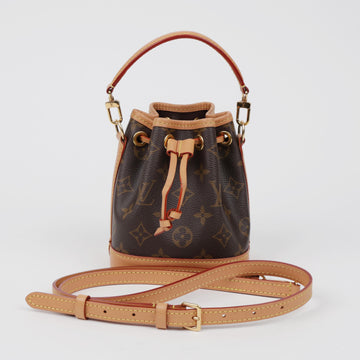 LOUIS VUITTON Nano Noé Monogram Canvas Bucket Bag 158876182 [P]