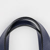 BURBERRY レザーシルバークレストグロメットネイビートートバッグ 159252770 [P]