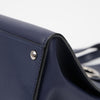 BURBERRY レザーシルバークレストグロメットネイビートートバッグ 159252770 [P]