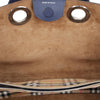 BURBERRY レザーシルバークレストグロメットネイビートートバッグ 159252770 [P]