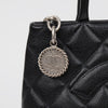 CHANEL Caviar Skin Coin Tote Bag Black 159662049 [P]