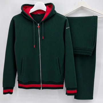 KITON Hoodie mit Logo-Stickerei, Hosen-Set 160703232 [P]