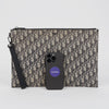 DIOR オブリーク A4 ポーチ ベージュ ブラック 159889571 [P]