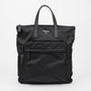 PRADA リナイロン サフィアーノ レザー トートバッグ ブラック 160107268 [P]