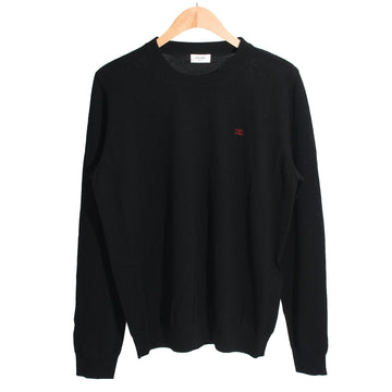 Celine Embroidered Logo Wool Knit Sweater Black RY05K3G77 38NO 160704628 [P]