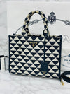 Prada Symbol Jacquard Tote Shoulder Bag 160707645 [P]