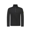 STONE ISLAND Patch Halb-Zip Sweatshirt Schwarz 152303650 [P]