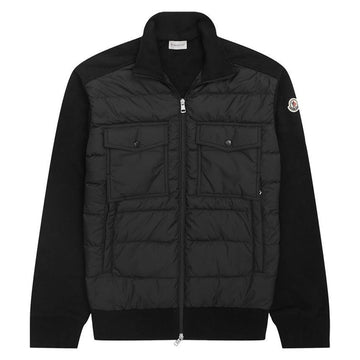 Moncler 24FW Logo Patch Mixed Padding Jacket Black 8G000 33 89AHS 999 118714422 [P]