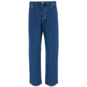 BOTTEGA VENETA Weite Bein Jeans in Atlantikblau 26FW 160646219 [P]