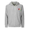 COMME DES GARCONS レッドハートワッペンジップアップフーディ 157223069 [P]