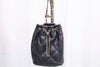 CHANEL Lammleder Ketten-Eimer-Rucksack Schwarz AS4810 160737064 [P]
