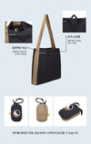 TICKET TO THE MOON エコバッグ ミディアム 15L ブラック ブラウン 153744142 [P]