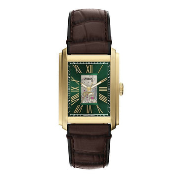 Fossil ME3271 (Carraway) Square Skeleton Men's Leather Watch 149505863 [P]