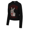 GANNI Grauer Bunny Grafik Strickpullover 153747543 [P]