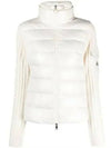 Moncler Logo Patch Padding Wool Cardigan 133041884 [P]