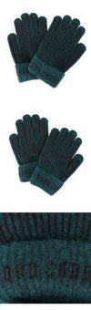 Bobo Choses Kids Stripe Gloves (Dark Green) B226AI043 360 160616101 [P]