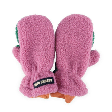 BOBO CHOSES Kinder Farbblock Fleece Handschuhe 160616117 [P]