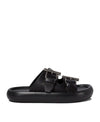 Alexander McQueen Double Buckle Leather Sandals 809960 WIACT 1064 151053889 [P]
