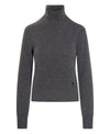 AMI Kettstich Herz Logo Kaschmir Rollkragenpullover 151055122 [P]