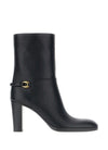 Saint Laurent Smooth Leather Ankle Boot 841573 28N00 1000 151101811 [P]