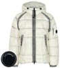 CP COMPANY Gauze White DD Shell Hoodie Daunenjacke 26FW 160749274 [P]