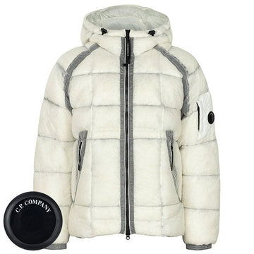CP COMPANY Gauze White DD Shell Hoodie Daunenjacke 26FW 160749274 [P]
