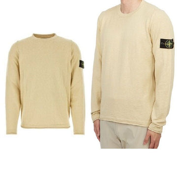 STONE ISLAND Krewnet Baumwollmischpullover Ecru 8015502B0 V0091 160750334 [P]